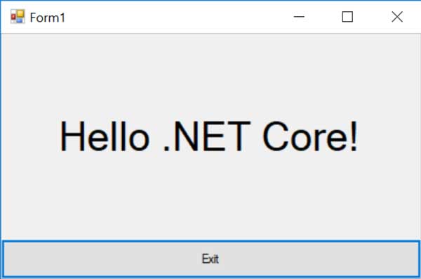 WinForms and .NET Core 3.0