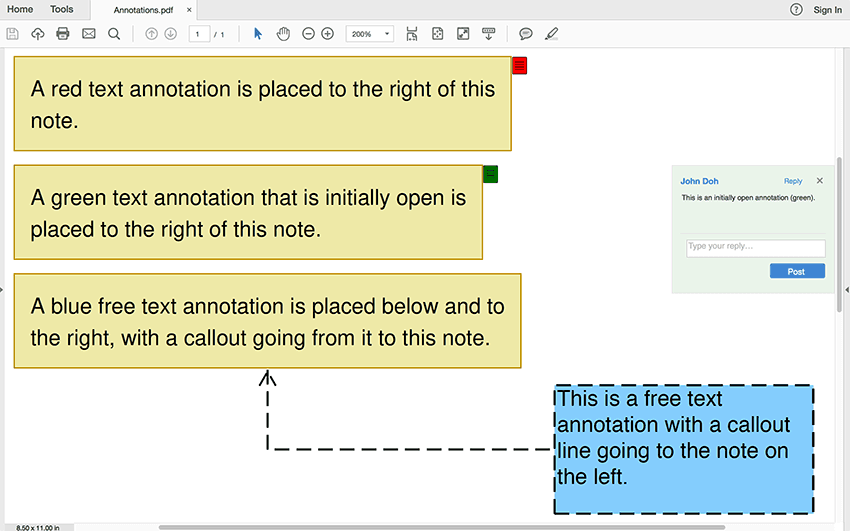 Add annotations to PDFs