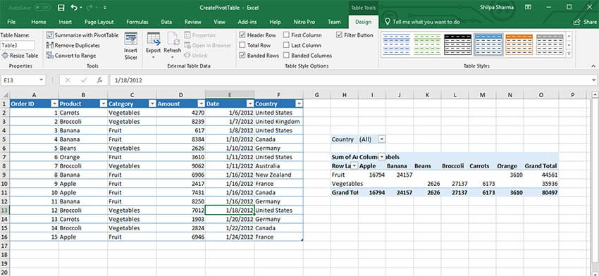 GrapeCity Documents for Excel, Java - Pivot tables to analyze your data