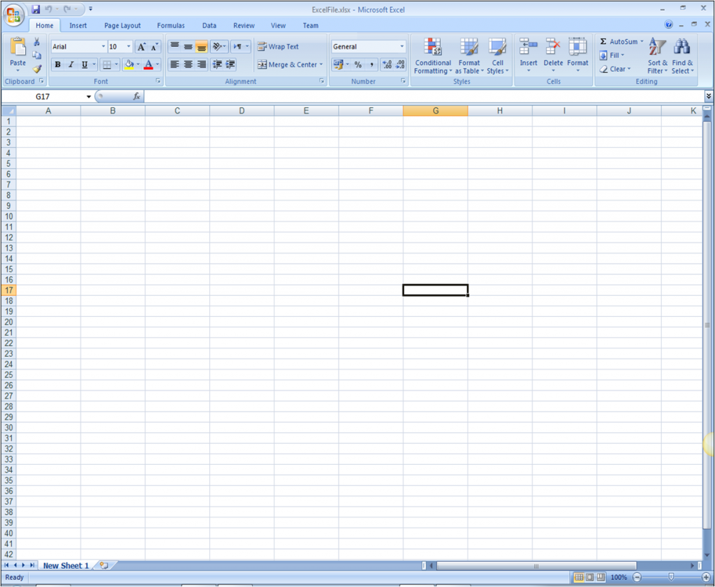 ComponentOne Studio Excel for NET for WinForms Blank Excel Workbook