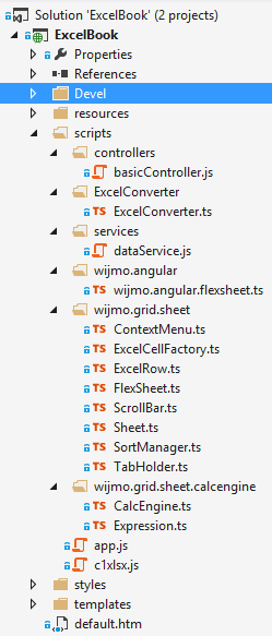 Wijmo FlexSheet Visual Studio Preview
