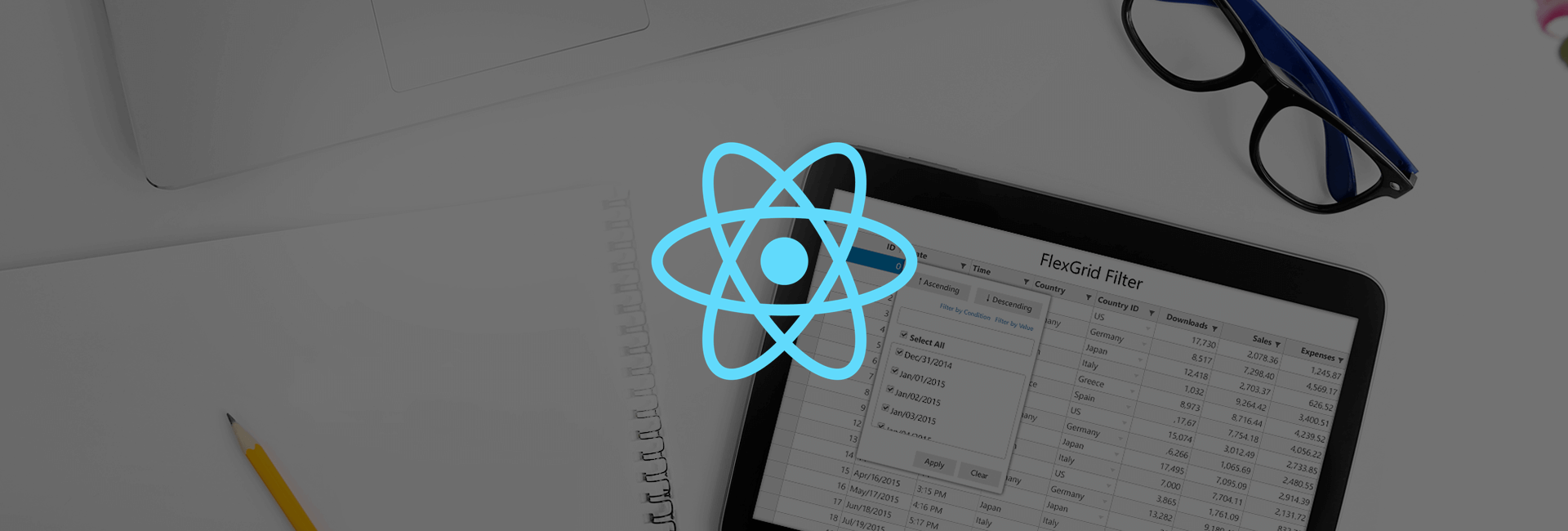 React Cell Templates for the FlexGrid