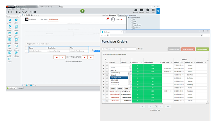Low-code Platform OutSystems Releases a Fast and Lightweight Data Grid Powered by Wijmo