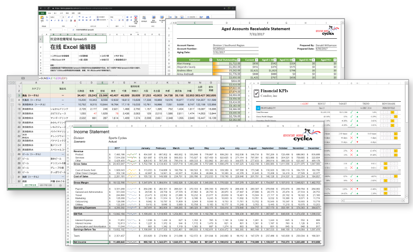 SpreadJS - a powerful JavaScript spreadsheet