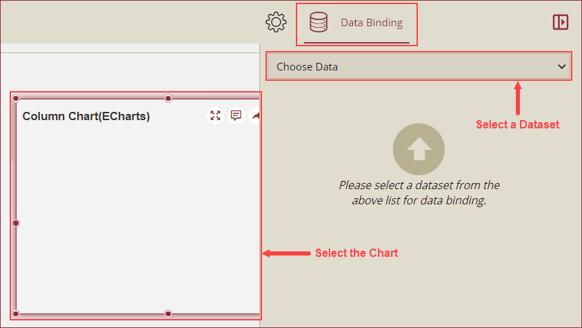 Select a dataset to bind data