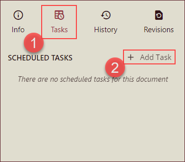 Report Bursting - Add Task Popup Access