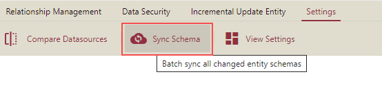 Click Sync Schema Button