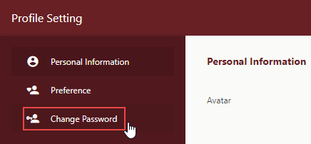 Wyn Enterprise Change Password Option