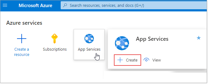 Create an Azure App Service