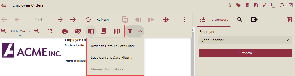 Manage Filters