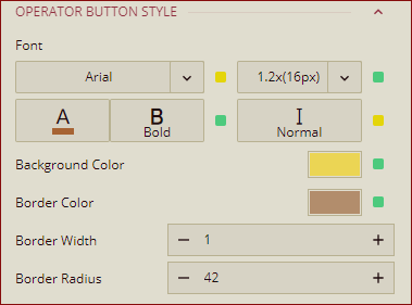 OPerator button style