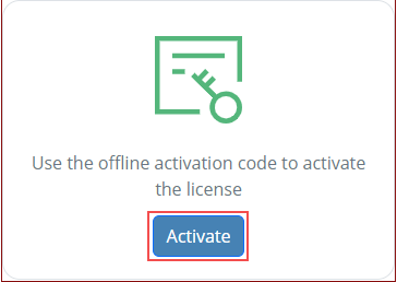 activate option for offline activation form