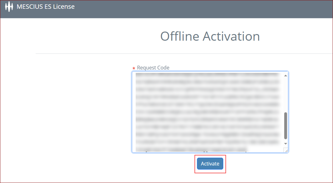 offline activation screen
