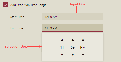 selection and input box