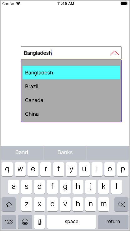 Customized XuniComboBox