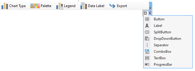 Button on the toolbar