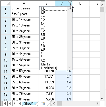 Simple Filter Example
