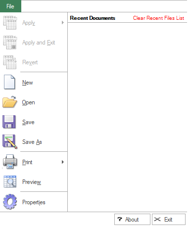 File Menu