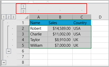 summary option column not checked