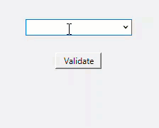 display invalid font text message