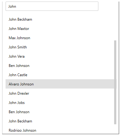 Filtring operation in ListView