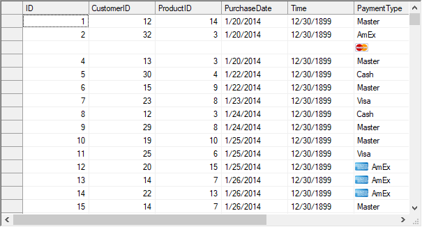 C1WinForms FlexGrid displaying images in a cell