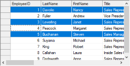 listbox selection