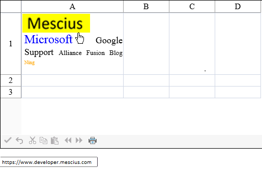 Tag Cloud Cell Example