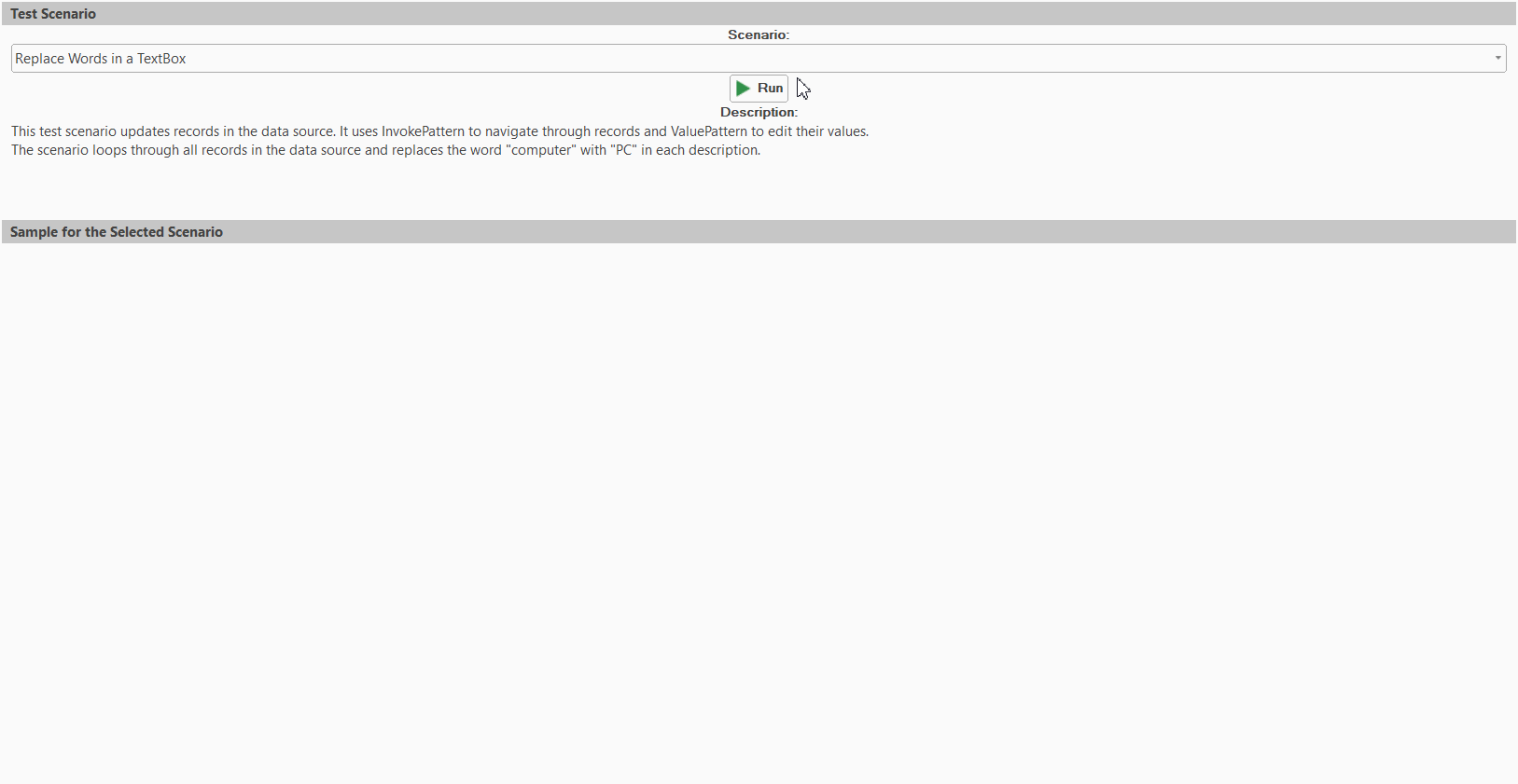 C1WinForms InputPanel - UIA test demonstration