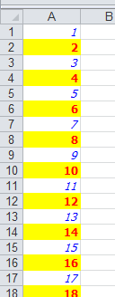 Excel document