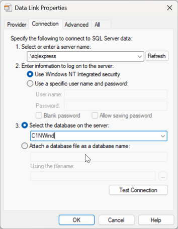 Data Link Properties