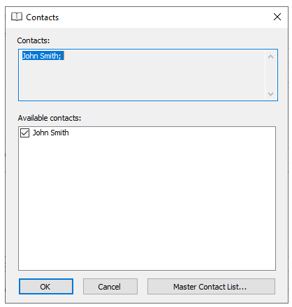 C1WinForms Scheduler contact dialog box - adding contacts demo