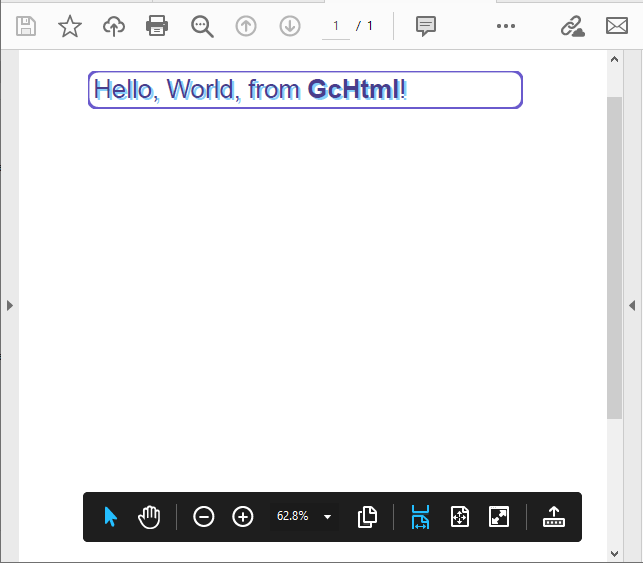 HTML Content to PDF Document