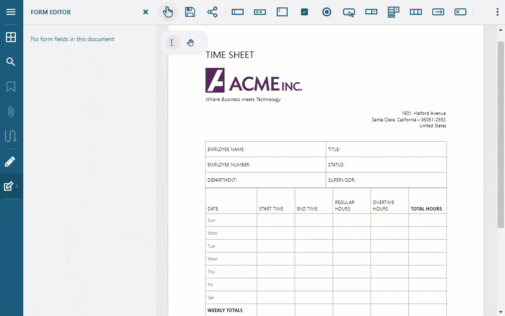 Form Editor