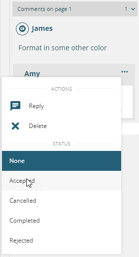 Add review status for comments in PDF Viewer
