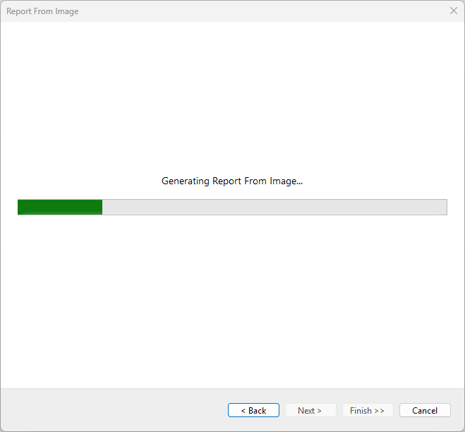 Report From Image - Processing Progress Bar