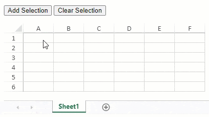 Select and deselect SpreadJS rows and columns