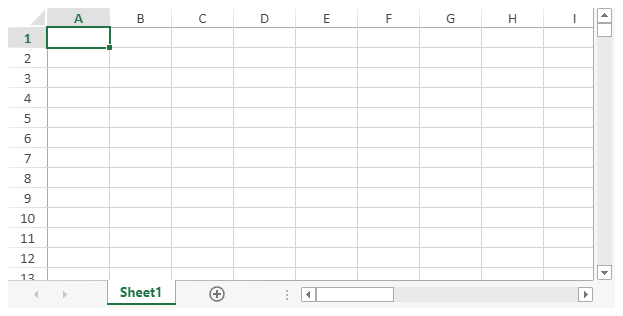 SpreadJS workbook showing the default bottom tab strip position for worksheet tabs and related navigation UI elements.
