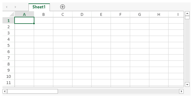 SpreadJS workbook showing worksheet tabs positioned at the top using the tabStripPosition Workbook option.