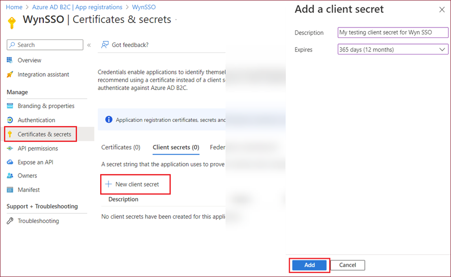 AzureAD-B2C-AddClientSecret