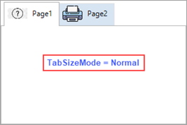 Normal Tab Size Mode