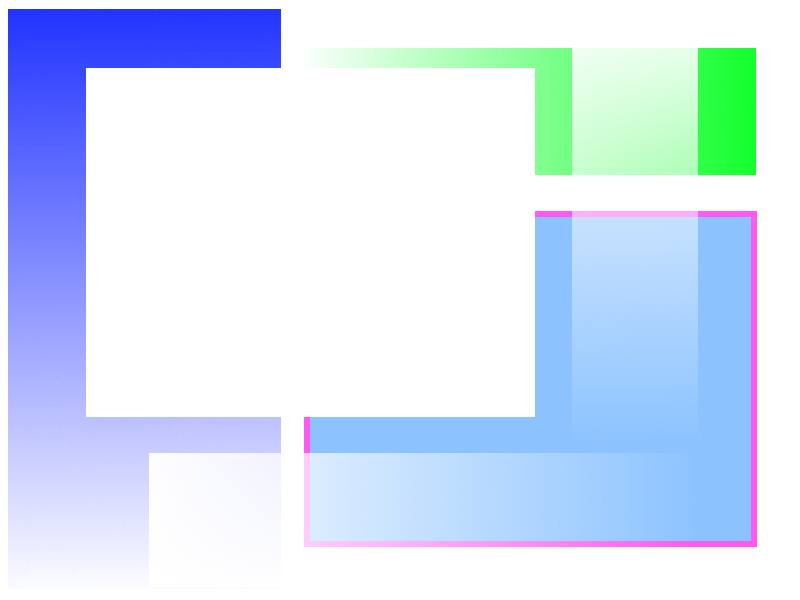 Combined source and destination image using source out composite mode