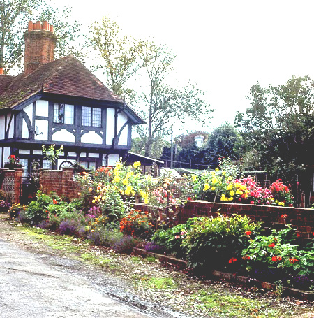 Image of the house after applying brightness and contrast effect