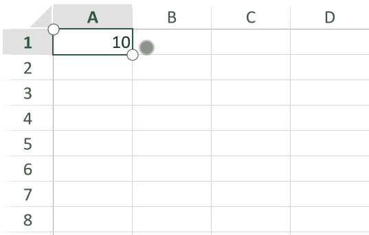 SpreadJS touch workflow demonstrates selecting AutoFill from the Touch Toolbar and dragging the fill indicator from the selection corner.