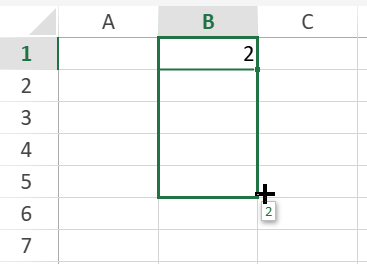 SpreadJS worksheet showing a drag fill operation expanding a selected cell range downward before releasing the mouse.