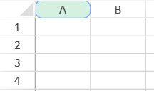 SpreadJS first column header displaying a light green background and an eight-pixel rounded blue border applied through a Style object.
