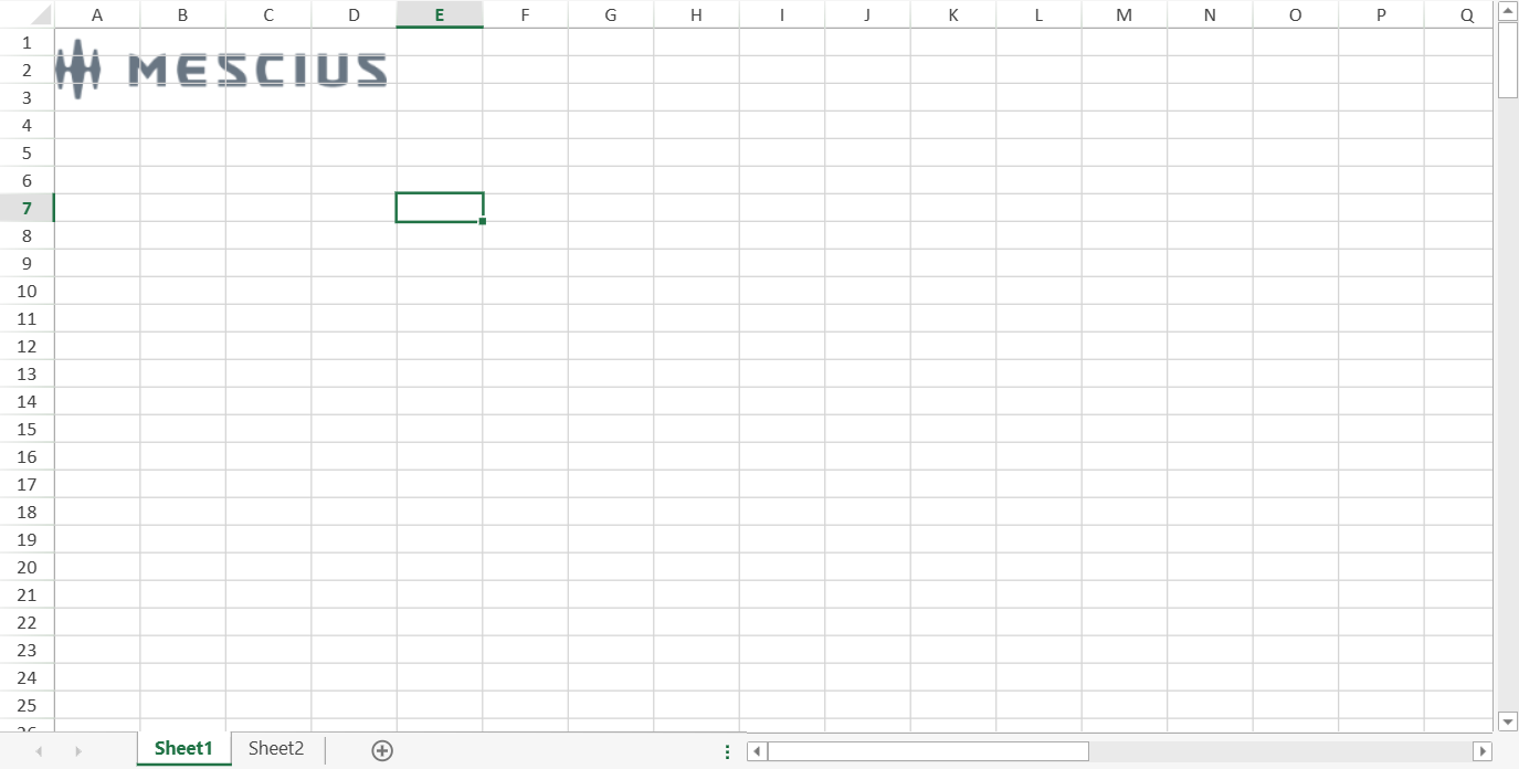 SpreadJS worksheet rendering a background image at its original dimensions without stretching, demonstrating the default output of the backgroundImage method.