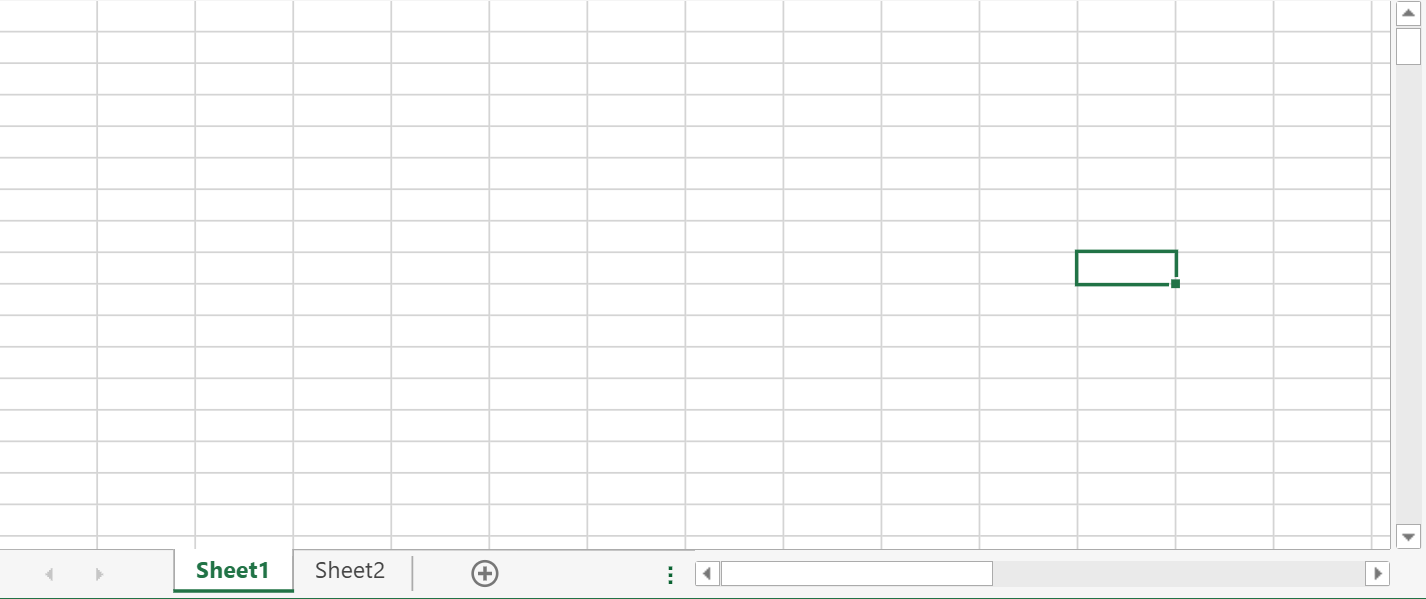 SpreadJS worksheet with both column headers and row headers removed from view by disabling the corresponding header visibility options.