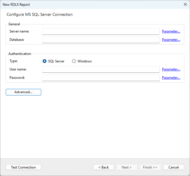 Configure MS SQL Server Connection
