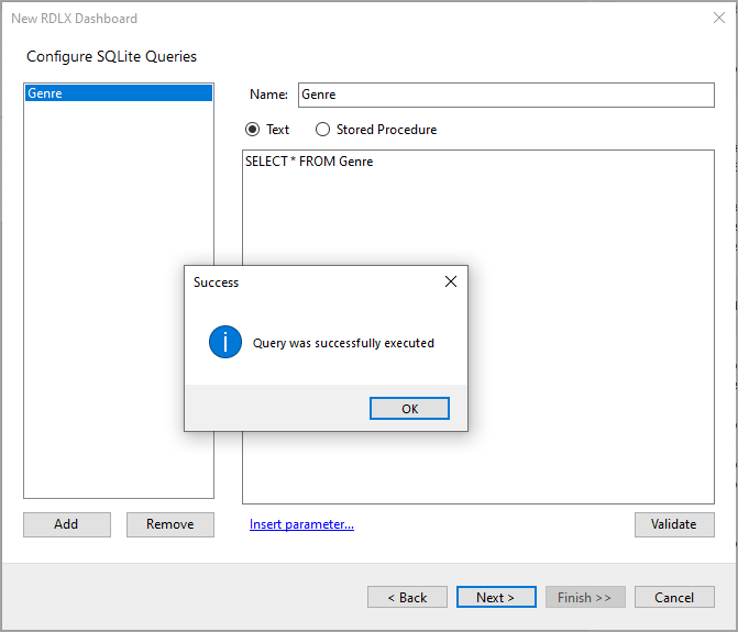 Configure SQLite Queries